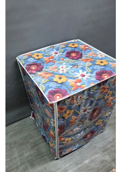 Kumaş Dokulu Pvc Çamaşır & Kurutma Makinesi Örtüsü – Su Geçirmez, Dayanıklı ve Modern Tasarım