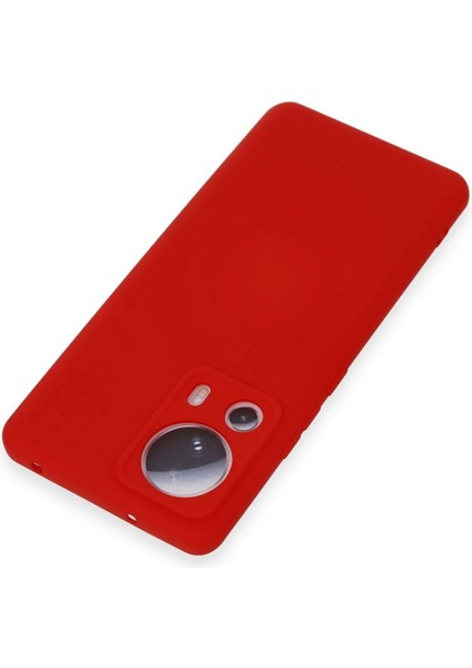 Xiaomi Mi 13 Lite Kılıf Nano Içi Kadife Silikon - KIRMIZI-(5796) - M184K645-R61184 modelleri