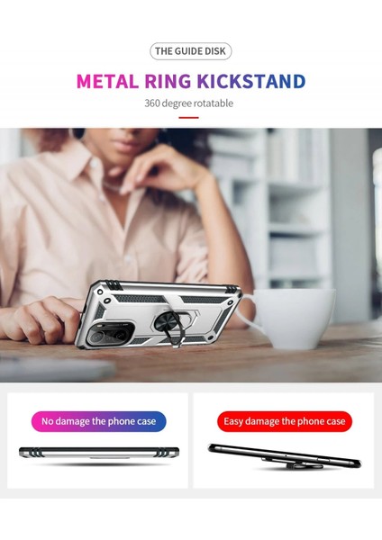Xiaomi Poco F3 Kılıf Sofya Yüzüklü Silikon Kapak - GÜMÜŞ-(5796) - M006K584-R15006 fırsatları