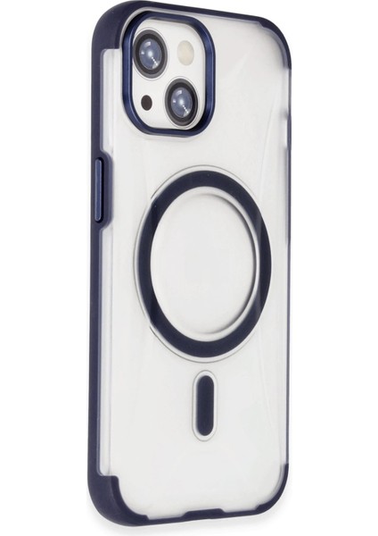 iPhone 15 Hilton Magsafe Kapak - LACIVERT-(5796) - M378K684-R10378 fiyatları