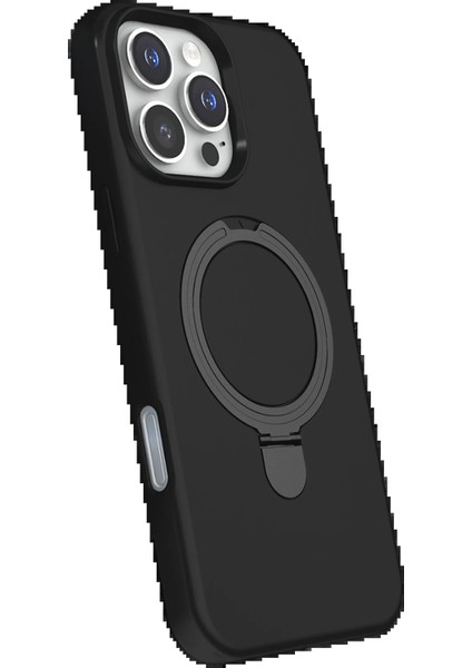 Apple iPhone 16 Pro Regal Magsafe Standlı Kapak - SIYAH-(5796) - M583K905-R50583 fiyatları