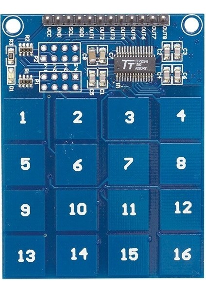 16'lı Dokunmatik Tuş Takımı - Kapasitif Buton