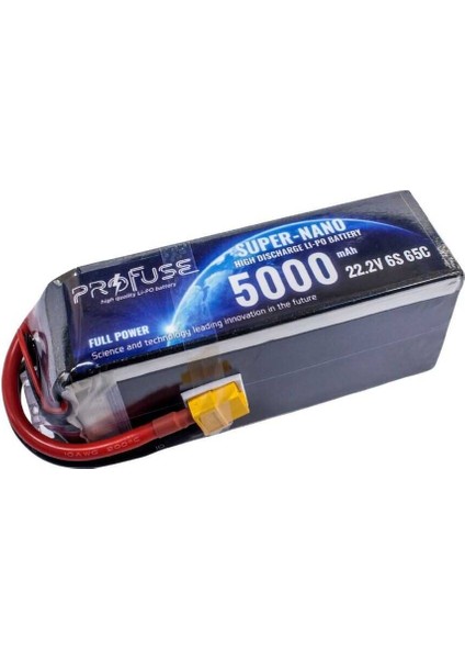 22.2 V 6s Lipo Batarya-Pil 5000 Mah 25C modelleri