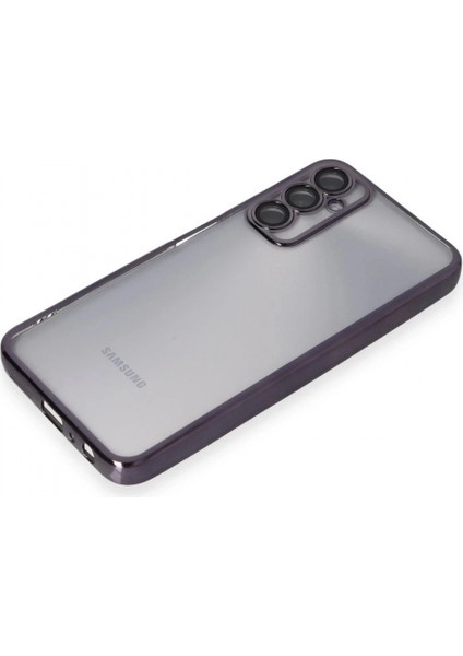 Samsung Galaxy A05S Kılıf Lensli Silikon - Mor fırsatları