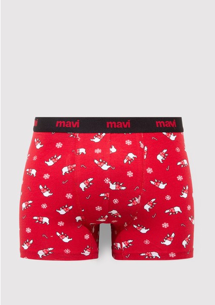 Yılbaşı Temalı Baskılı Boxer 0912140-32421