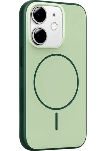 Apple iPhone 11 Neva Magsafe Kapak - Koyu Yeşil modelleri