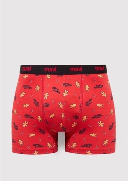 Yılbaşı Temalı Baskılı Boxer 0912133-32421