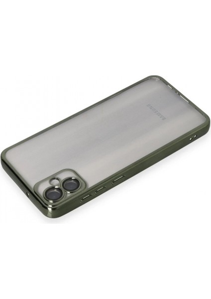 Samsung Galaxy A05 Kılıf Lensli Silikon - Yeşil modelleri