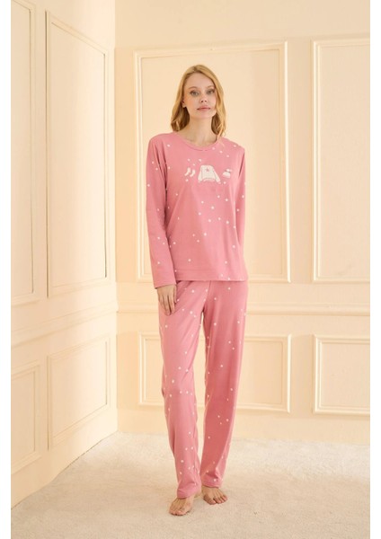 Mihra 19104 Kadın Uzun Kol Pijama Takımı