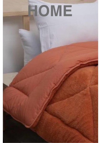 Home Bambu Premium Kiremit Renk %100 Pamuk Kumaş Silikon Dolgulu Yorgan 155X215 cm fiyatları