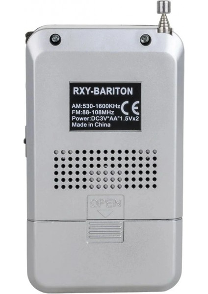 Bariton Cep Tipi Mini Analog Radyo Gri fiyatları