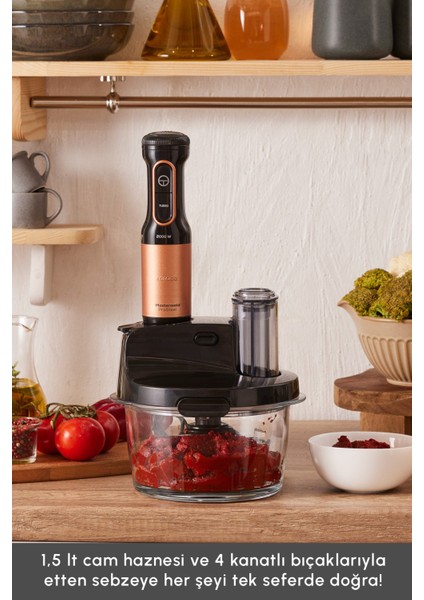 Sebze, Et ve Meyve Dilimle Doğra Karıştır Rendele Çırp Smoothie Yap 6 Bıçaklı 2500W Yüksek Güçlü Premium Mutfak Robotu & Blendır Inox fiyatları