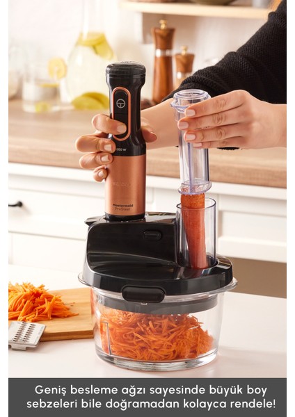 Sebze, Et ve Meyve Dilimle Doğra Karıştır Rendele Çırp Smoothie Yap 6 Bıçaklı 2500W Yüksek Güçlü Premium Mutfak Robotu & Blendır Inox indirimleri