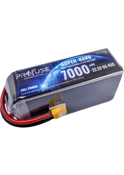 22.2 V 6s Lipo Batarya-Pil 7000 Mah 35C modelleri