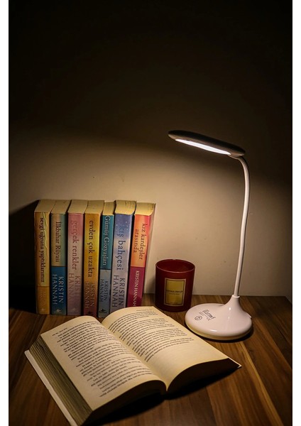 Şarjlı Sarı ve Beyaz Renk Masa Lambasi WT-005 modelleri