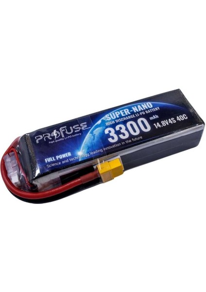 14.8 V 4s Lipo Batarya-Pil 3000 Mah 35C