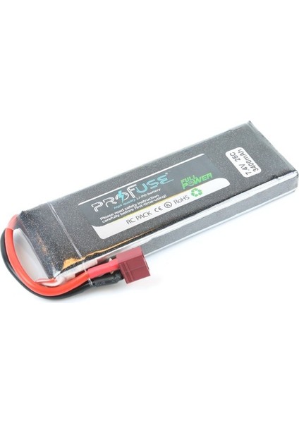 7.4 V 2s Lipo Batarya-Pil 3400 Mah 25C