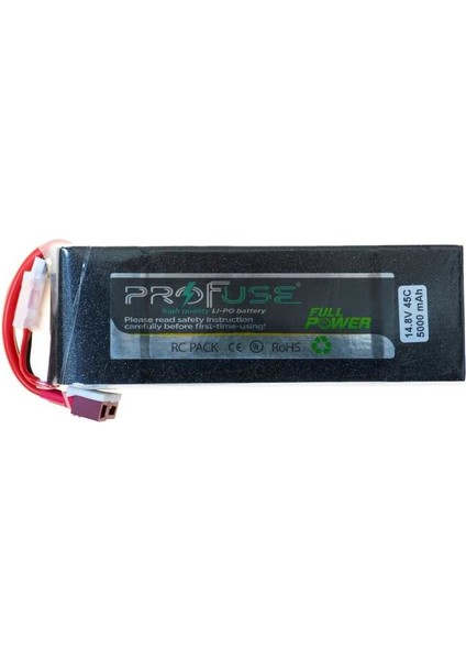 14.8 V 4s Lipo Batarya-Pil 5000 Mah 45C