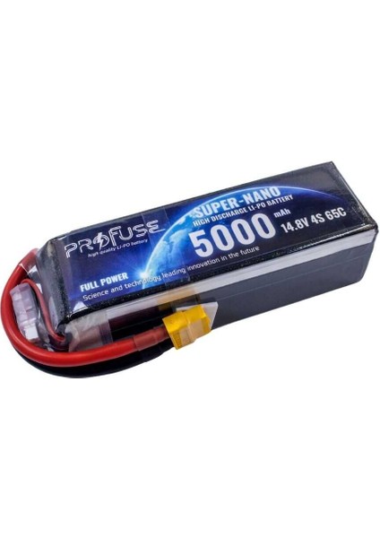 14.8 V 4s Lipo Batarya-Pil 5000 Mah 45C