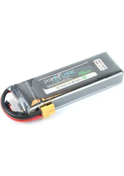 11.1 V 3s Lipo Batarya-Pil 4000 Mah 25C