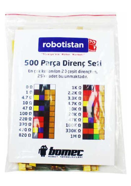 1/4 W Direnç Kiti (500 Adet) fırsatları