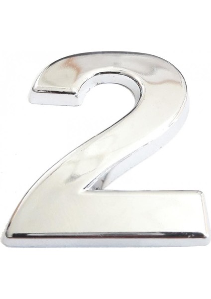 Cemax Krom Yapışkanlı 2 Rakamı 5 cm