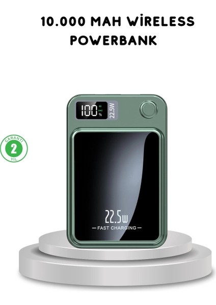 Bfs Magsafe Powerbank Kablosuz Şarjlı ve 22.5W Hızlı Şarj Destekli