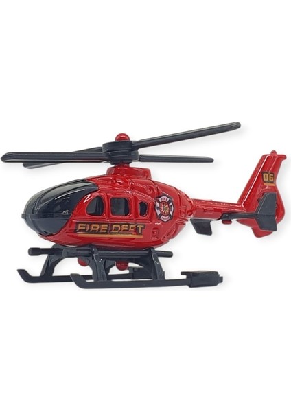 3'lü Iş Makinaları Road Seti - Die Cast - DS044 - Itfaiye (Lisinya) modelleri