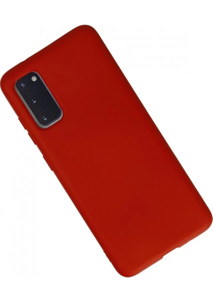 Samsung Galaxy S20 Kılıf Nano Içi Kadife Silikon - Kırmızı fiyatları