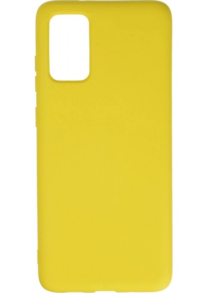 Samsung Galaxy S20 Plus Kılıf Nano içi Kadife Silikon - Sarı