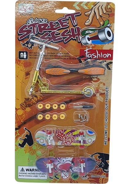 Parmak Kaykay - Skate Board - Paten ve Scooter Oyun Seti - 012-13 - Turuncu (Lisinya) fiyatları