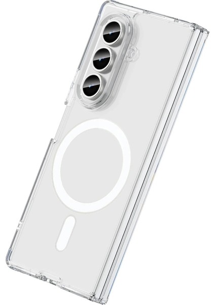 Samsung Galaxy Z Fold 7 Kılıf Magneticsafe Şeffaf Silikon - ŞEFFAF-(5796) - M991K096-R40991 modelleri
