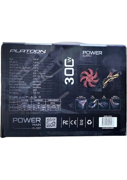 PL-9257 300 Watt 12 cm Fanlı Power Supply fiyatları
