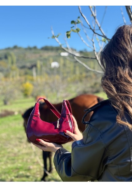 Possıons Cherry Rugan Baget El ve Kadın Omuz Çantası