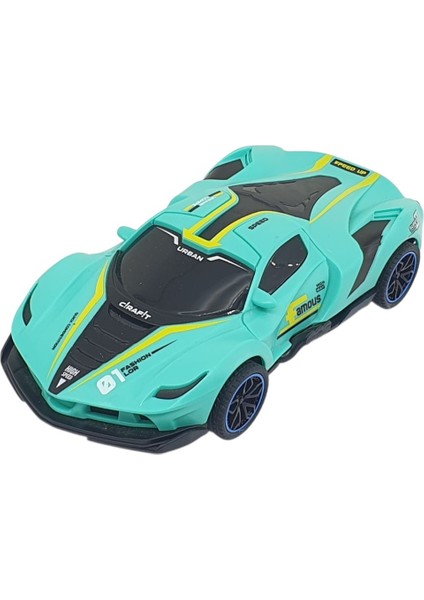 Sürtmeli Drift Arabalar 15 cm - D400-52 - Turkuaz (Lisinya)