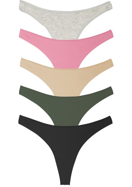 Yohannesclub, Kadın, Pamuklu Basic Tanga Külot, 5'li Paket, Extra Yumuşak fiyatları