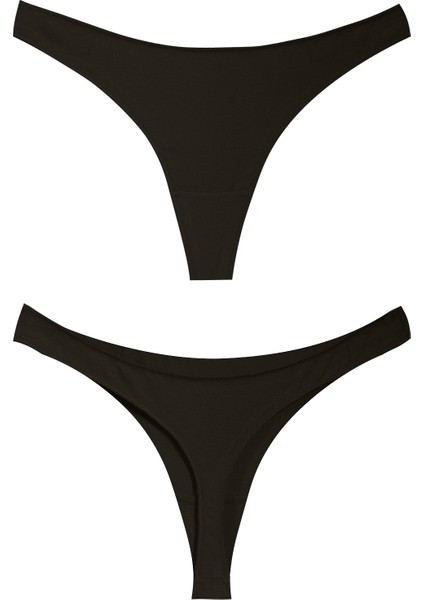 Yohannesclub, Kadın, Pamuklu Basic Tanga Külot, 5'li Paket, Extra Yumuşak fırsatları