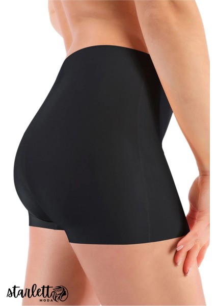 Kadın Siyah / Ten Rengi Dikişsiz Lazer Kesim 2'li Paket Extra Rahat Boxer fiyatları