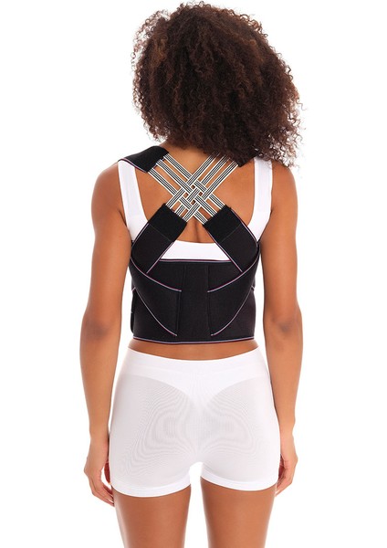 Sırt Dik Duruş Korsesi Ortopedik Bel Kamburluk Önleyici Medikal Balenli Omuz Unisex