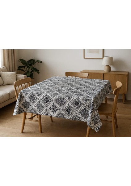 Duck Keten Masa Örtüsü Seramik Desen | Leke Tutmaz, Yıkanabilir, Şık ve Dayanıklı fiyatları