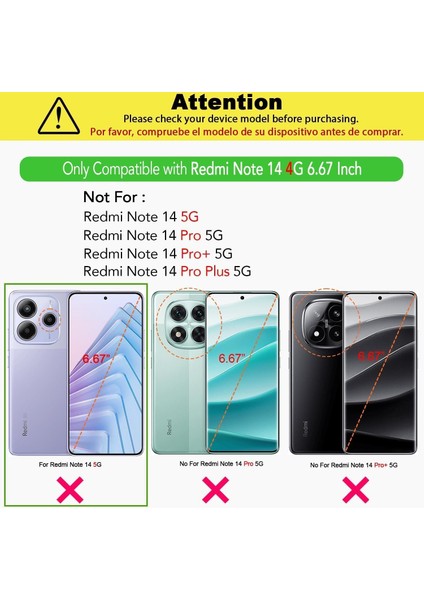 Xiaomi Redmi Note 14 4g Uyumlu Kılıf Kartlık Bölmeli Arkası Şeffaf Soft Dayanıklı Kılıf Kapak fırsatları