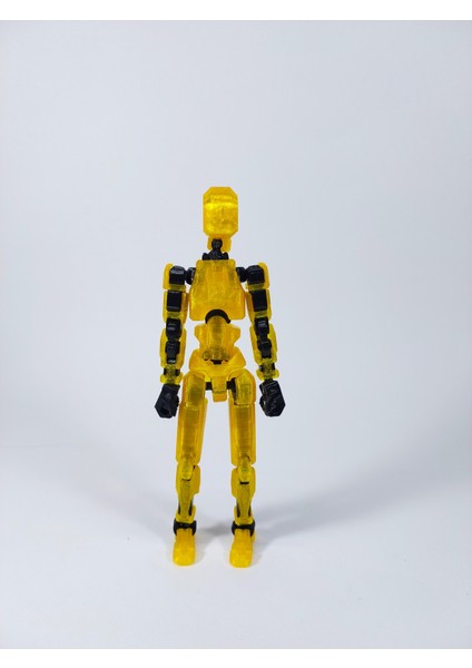 Dummy Oynar Eklemli 15 cm Aksiyon Oyuncağı Şeffaf Sarı Siyah 3 Çift El & Aksesuar modelleri