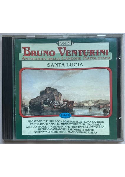 Bruno Venturini Santa Lucia CD (Orijinal 1996 Dönem Baskı Cd)
