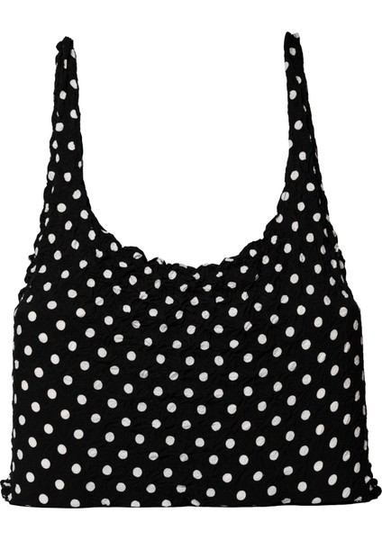 Büyük Boy Genişleyen Puantiyeli Siyah Alışveriş Çantası modelleri