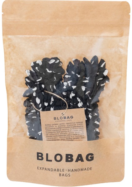 Büyük Boy Genişleyen Puantiyeli Siyah Alışveriş Çantası fırsatları