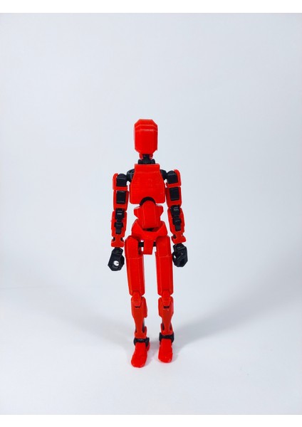 Dummy Oynar Eklemli 15 cm Aksiyon Oyuncağı Kırmızı Siyah 3 Çift El & Aksesuar modelleri