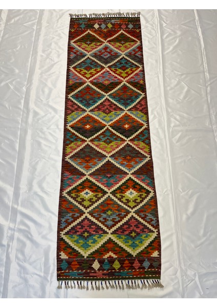 El Dokuma Afgan Kilim Yün Kök Boya