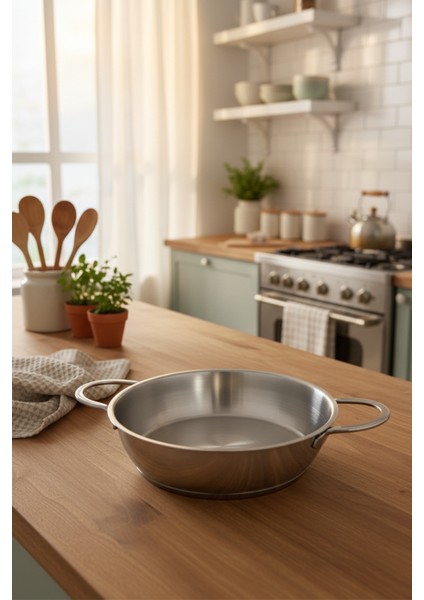 Macro 2 Parça Çelik Tava Seti (20 Cm- 24 Cm) modelleri