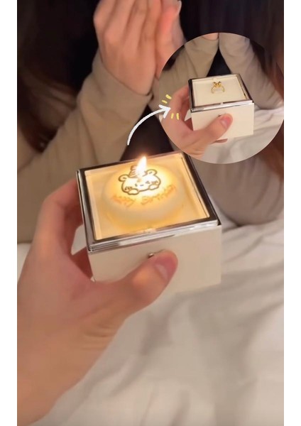 Muma Üfleyince Dönen Yüzük Kalp Hediye Kutusu Doğum Günü Hediyesi Sevgililer Günü Hediyesi modelleri