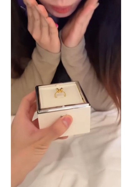 Muma Üfleyince Dönen Yüzük Kalp Hediye Kutusu Doğum Günü Hediyesi Sevgililer Günü Hediyesi fırsatları